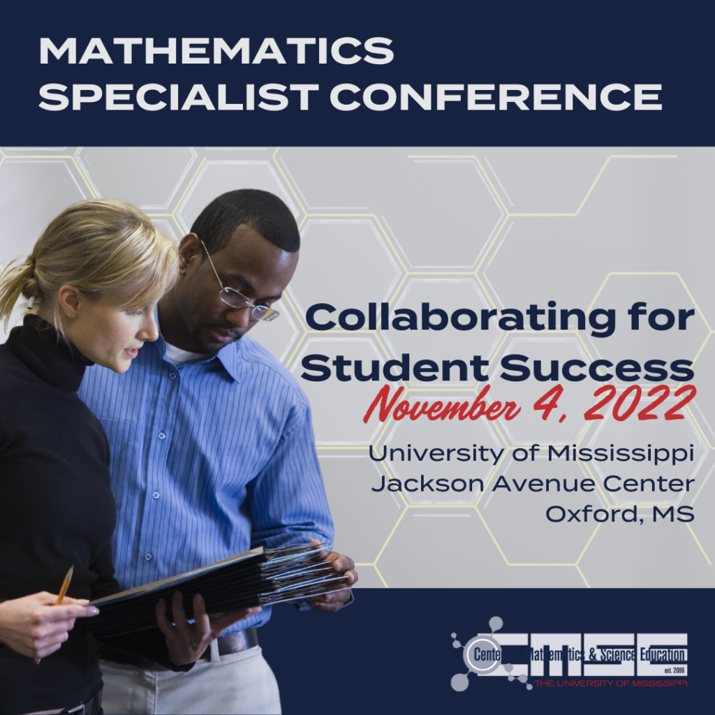mathematics specialist conference. November 4, 2022